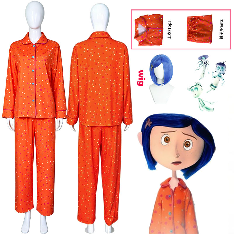 Movie Coraline Cosplay Pajamas - مراجعة Prop Para Cosplay وسعره