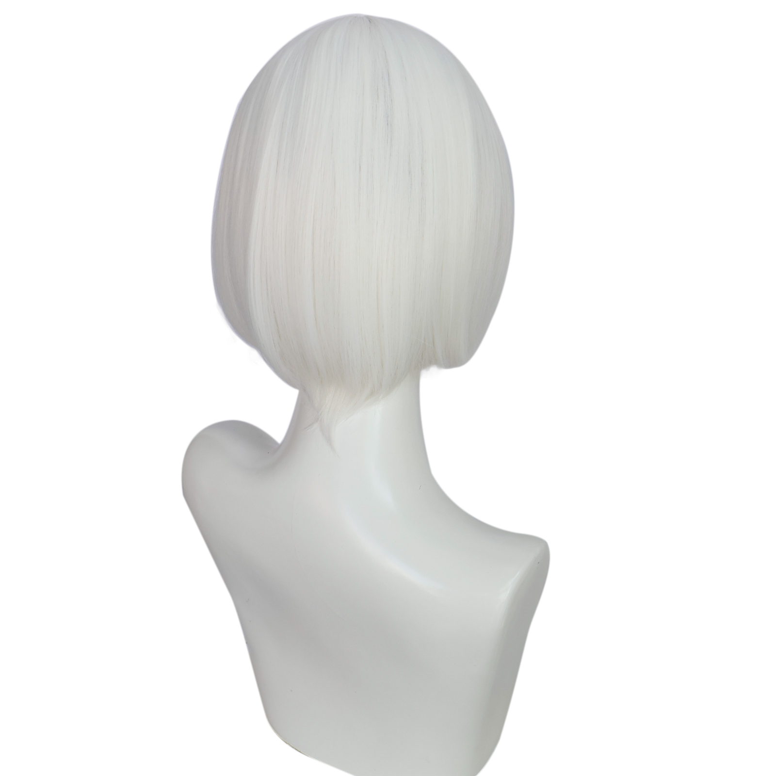 Synthetic Short Straight white - مراجعة Wig Fiber Net وسعره
