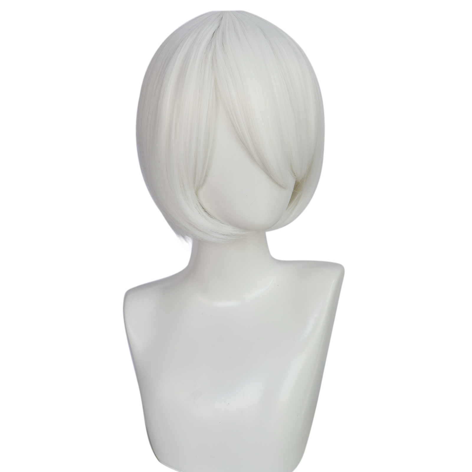 Synthetic Short Straight white - مراجعة Wig Fiber Net وسعره