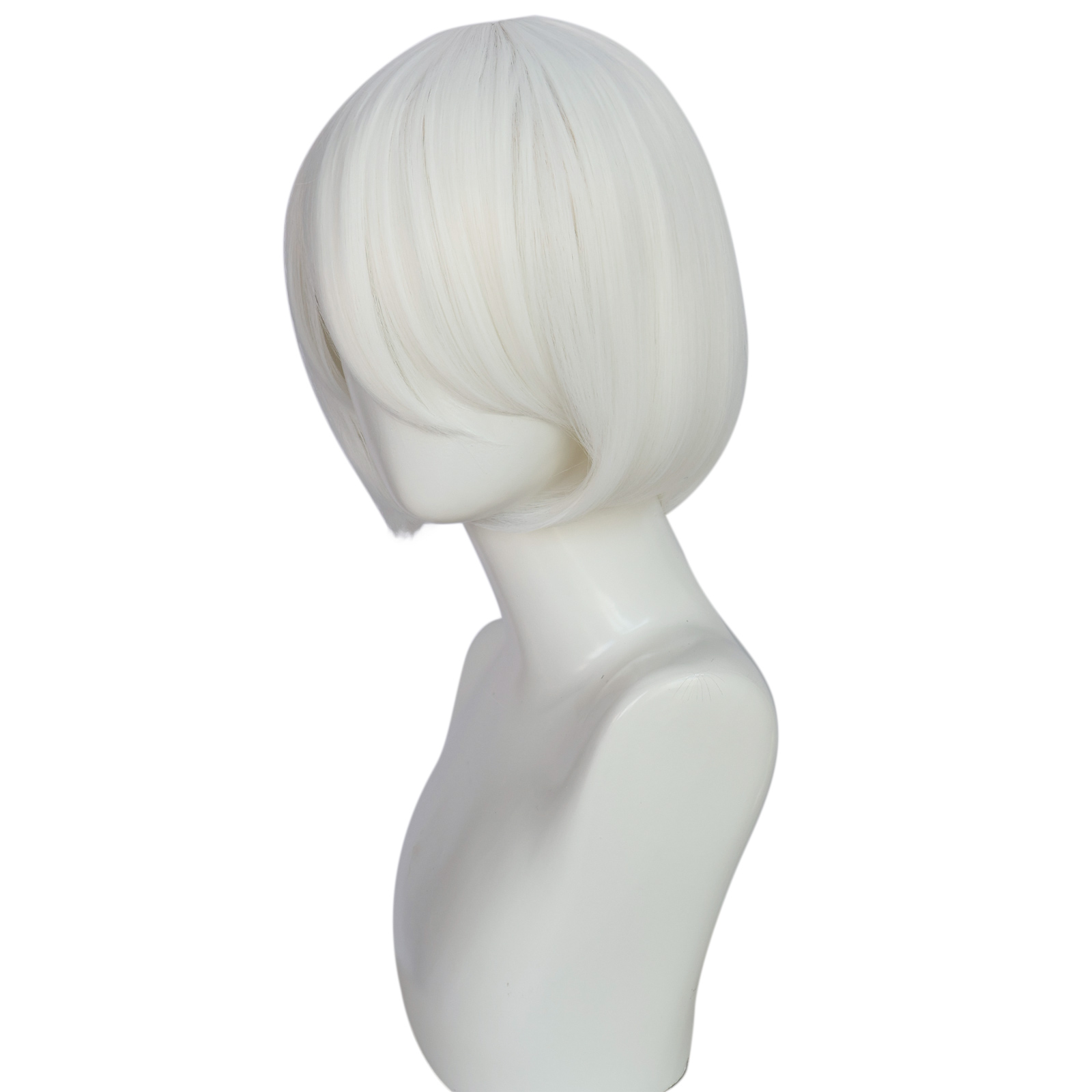 Synthetic Short Straight white - مراجعة Wig Fiber Net وسعره