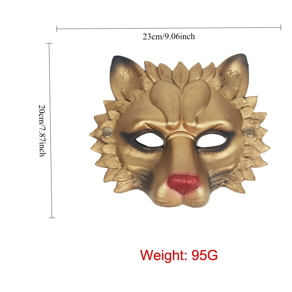 Adult Halloween Lion Mask 3D P - مراجعة Cosplay Props Eva Foam وسعره