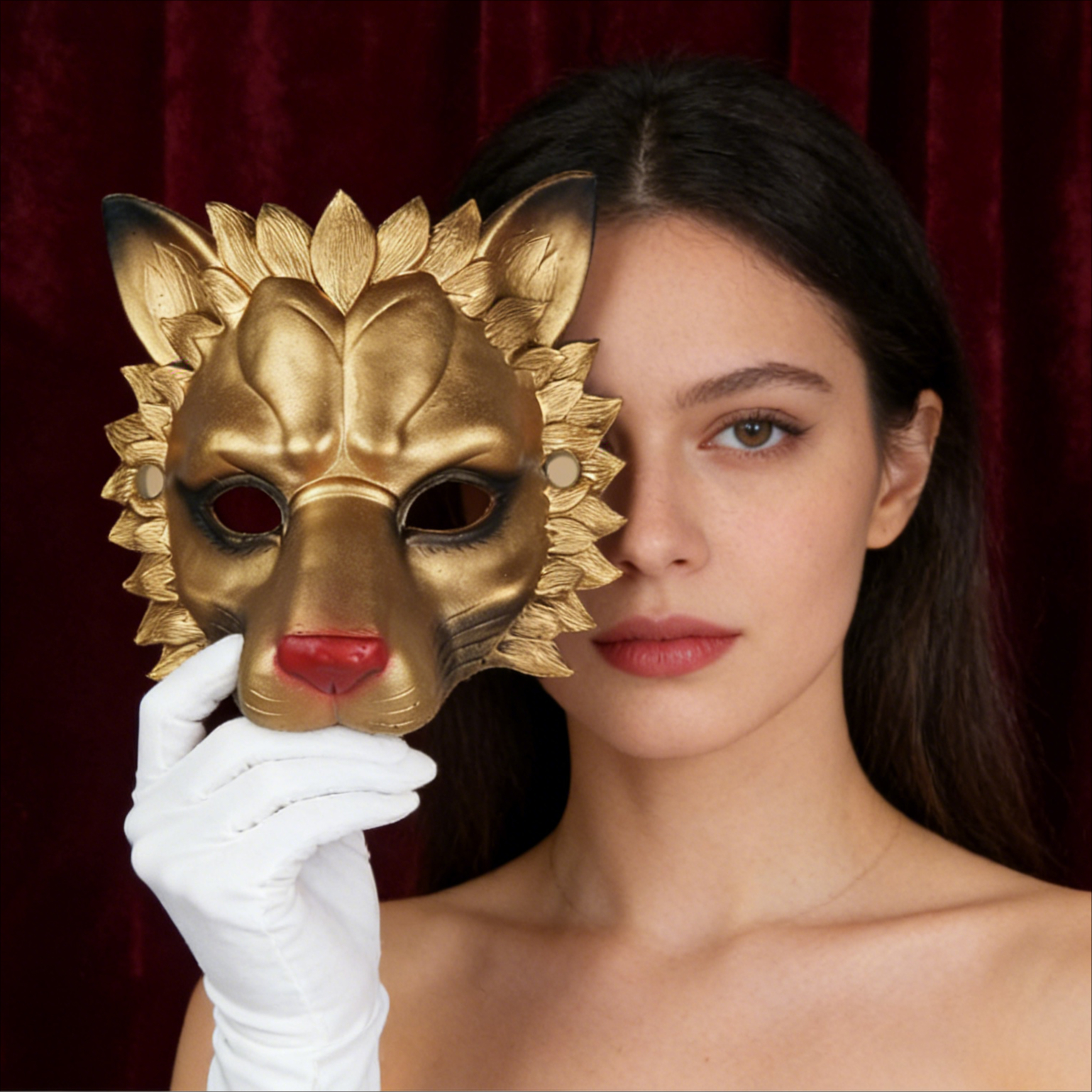 Adult Halloween Lion Mask 3D P - مراجعة Cosplay Props Eva Foam وسعره