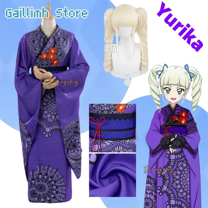 Aikatsu! Yurika Toudou Yukata  - مراجعة Free Cosplay Prop Patterns وسعره
