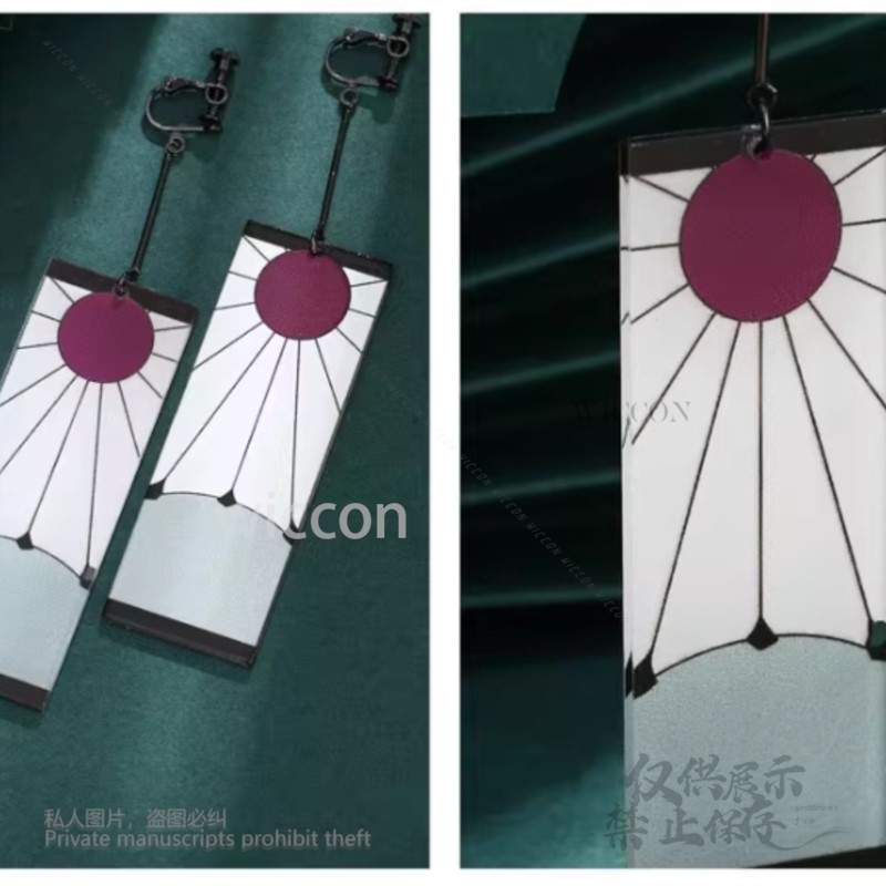 Acrylic Earrings Ear Clips Sty - مراجعة Acrylic Cosplay Prop وسعره