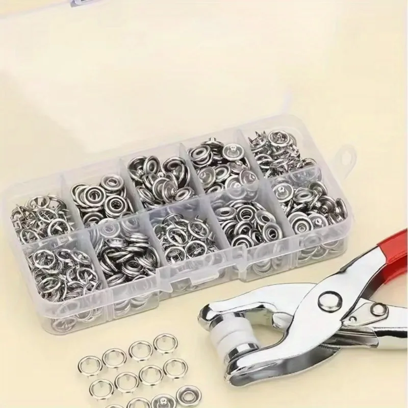 1 Set Eyelet Setter Puncher Ki - مراجعة Snap Plier Setter وسعره