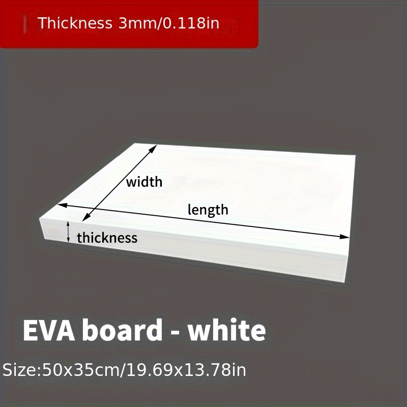 EVA Foam Board 14x39 Inch, 3mm - مراجعة Cosplay Props Eva Foam وسعره