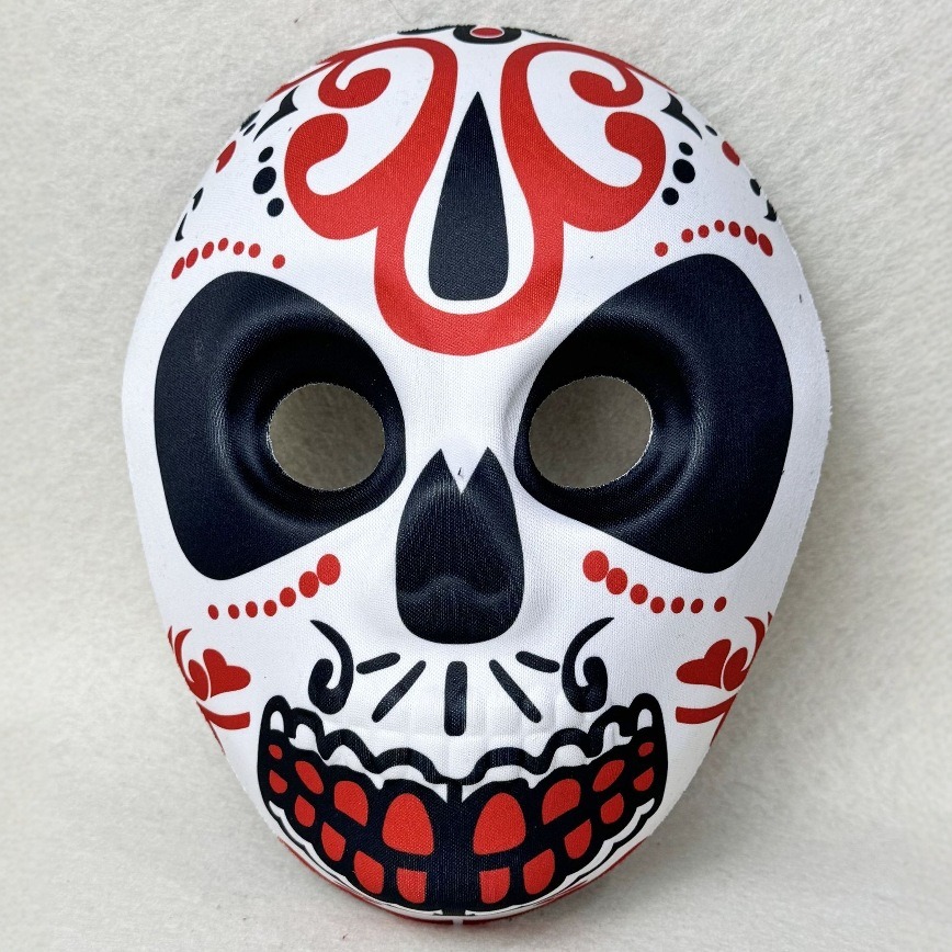 Day of the Dead Mask Colorful  - مراجعة Cosplay Props Eva Foam وسعره