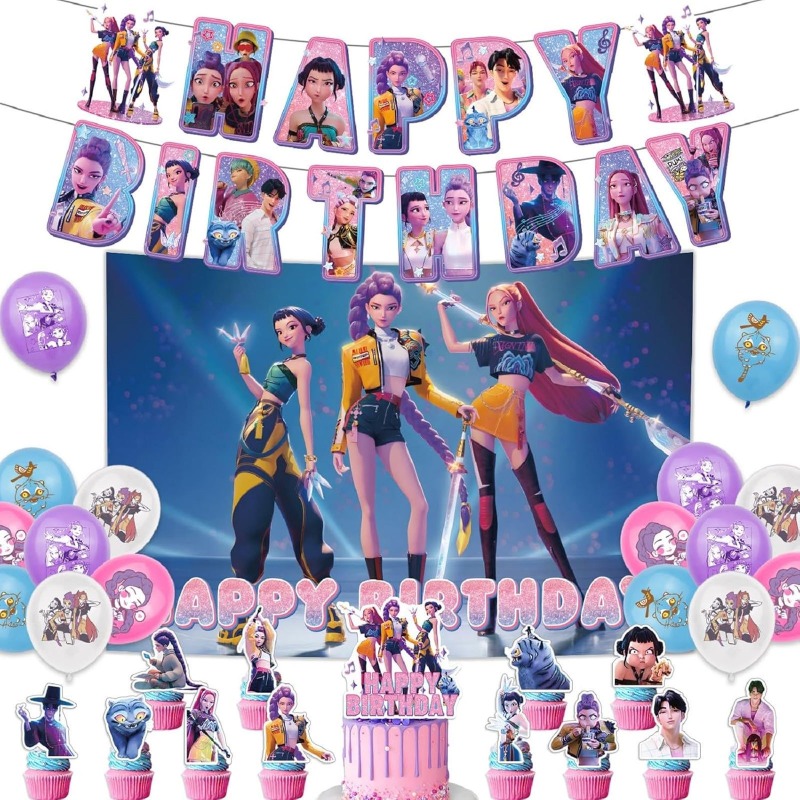 Hot K-Pop Birthday Party Suppl - مراجعة Cosplay Prop Kit وسعره
