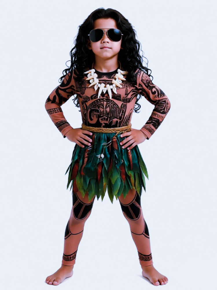 Summer Moana Maui Kids Boys Co - مراجعة Free Cosplay Prop Patterns وسعره
