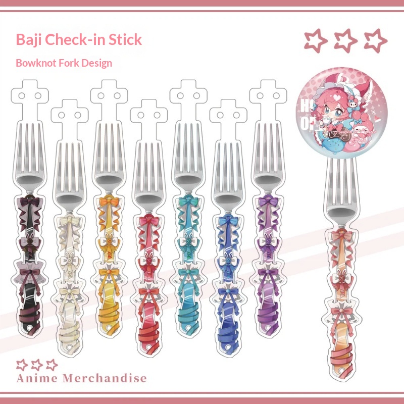Anime Acrylic Bowknot Fork Sha - مراجعة Acrylic Cosplay Prop وسعره