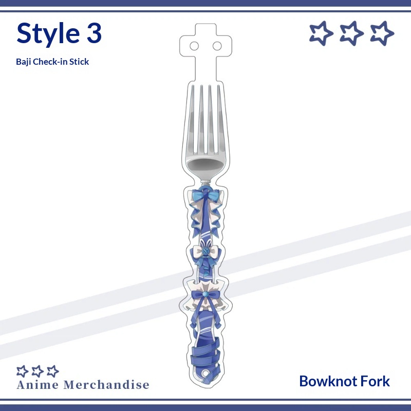 Anime Acrylic Bowknot Fork Sha - مراجعة Acrylic Cosplay Prop وسعره