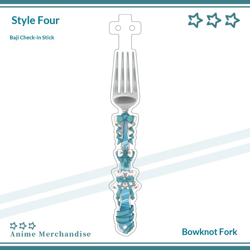 Anime Acrylic Bowknot Fork Sha - مراجعة Acrylic Cosplay Prop وسعره