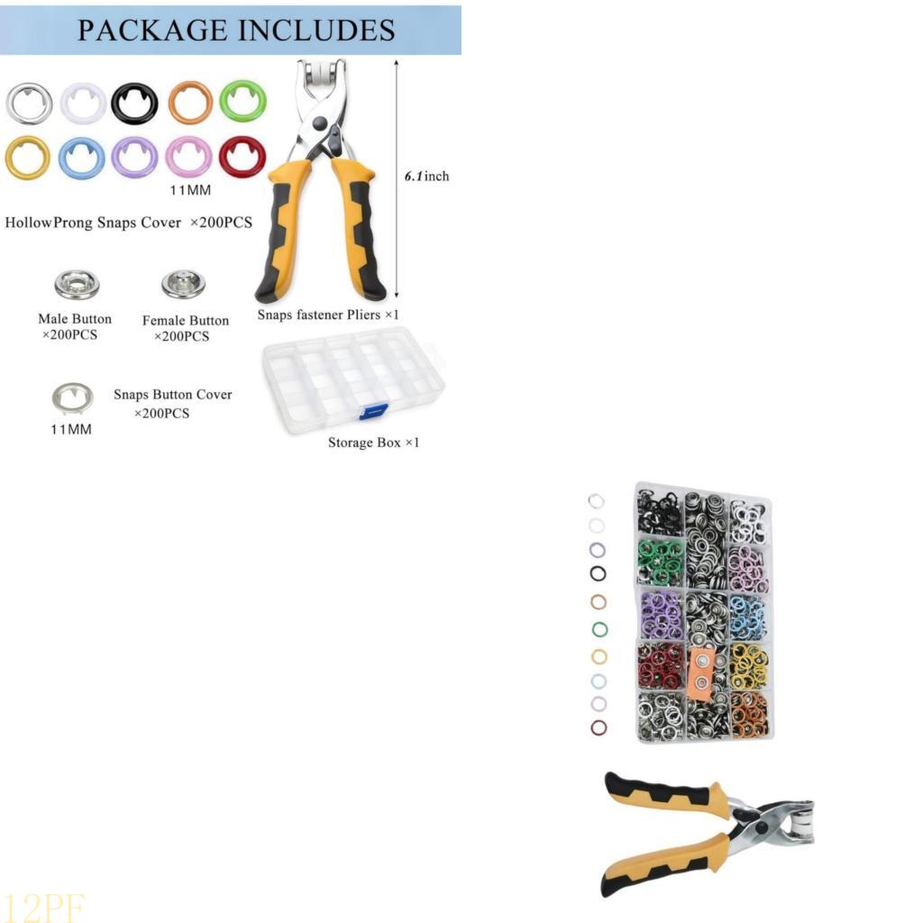 12PF 200set Metal With Fastene - مراجعة Snap Plier Setter وسعره
