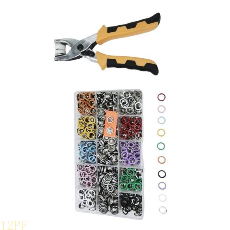 12PF 200set Metal With Fastene - مراجعة Snap Plier Setter وسعره