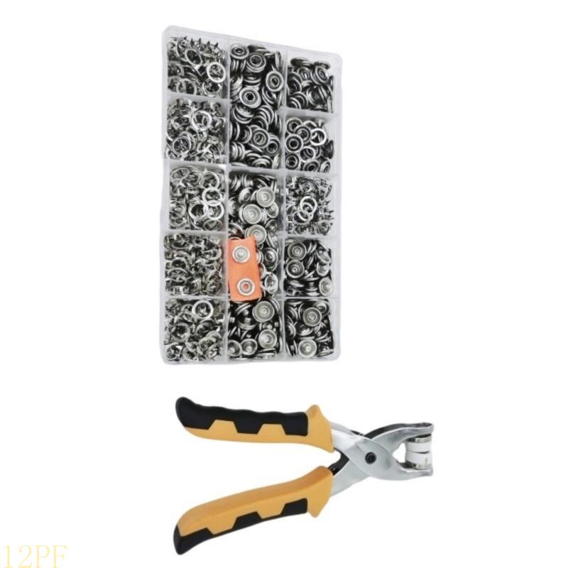 12PF 200set Metal With Fastene - مراجعة Snap Plier Setter وسعره