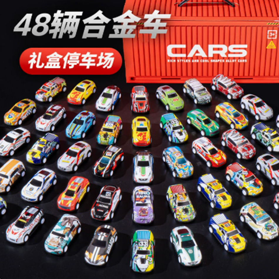 48pcs toy car model power pull - مراجعة Cosplay Prop Filler وسعره