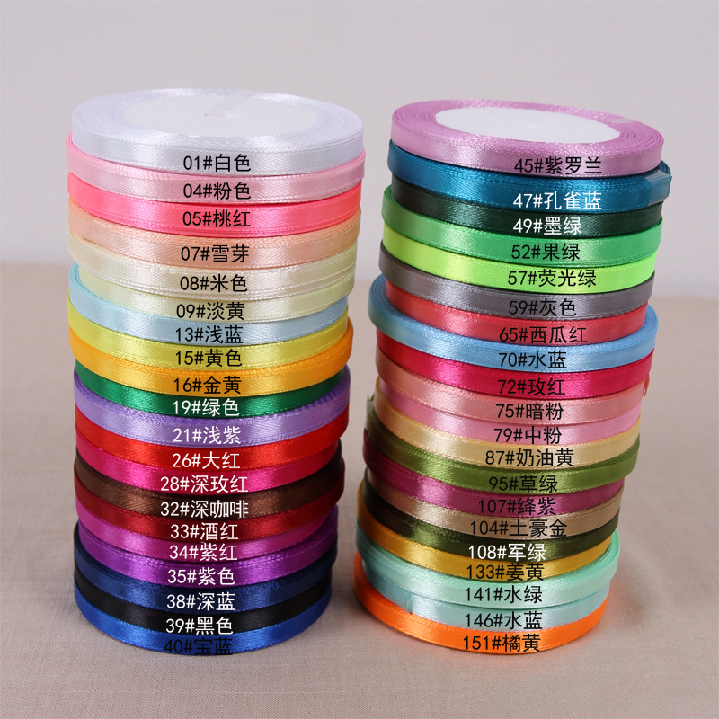 25yards/roll 6mm Satin Ribbon  - مراجعة Craft Foam Roll وسعره
