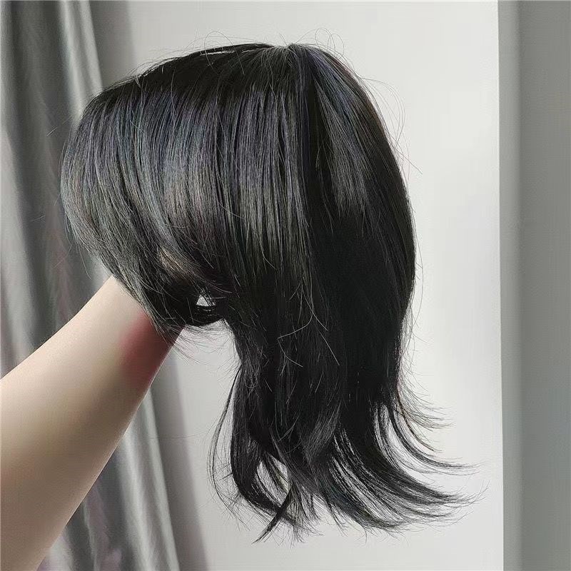 AS Wig Female Short Hair Black - مراجعة Wig Fiber Net وسعره