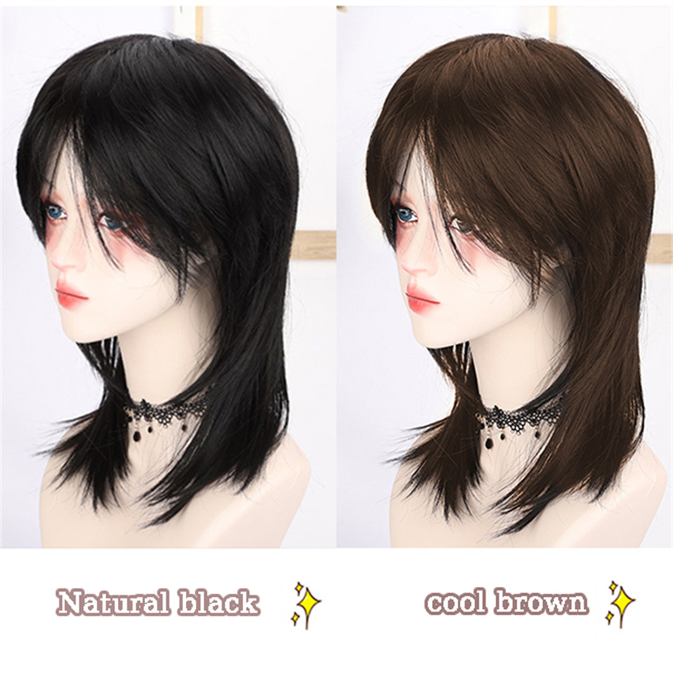 AS Wig Female Short Hair Black - مراجعة Wig Fiber Net وسعره