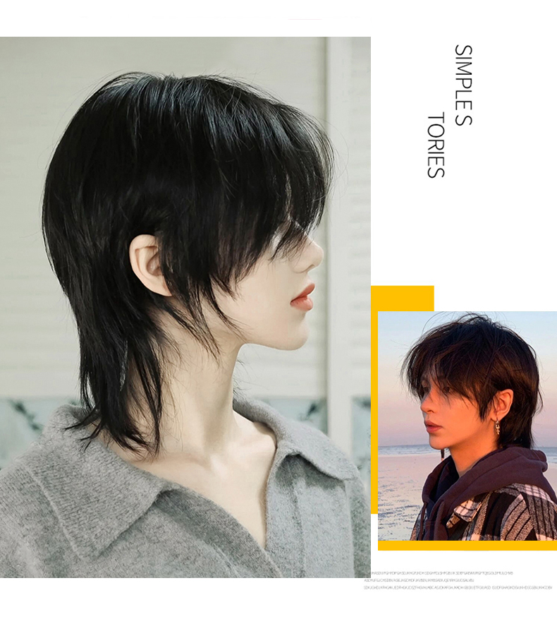 AS Wig Female Short Hair Black - مراجعة Wig Fiber Net وسعره