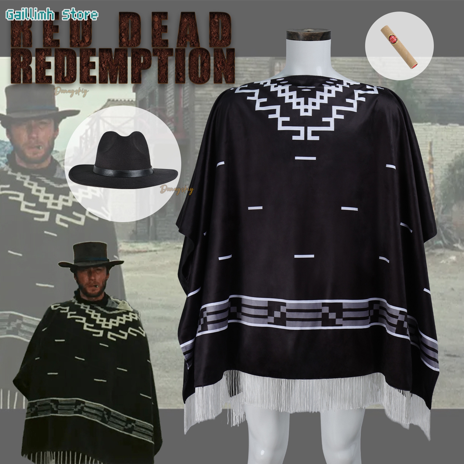 Movie Cosplay Clint Eastwood P - مراجعة Free Cosplay Prop Patterns وسعره