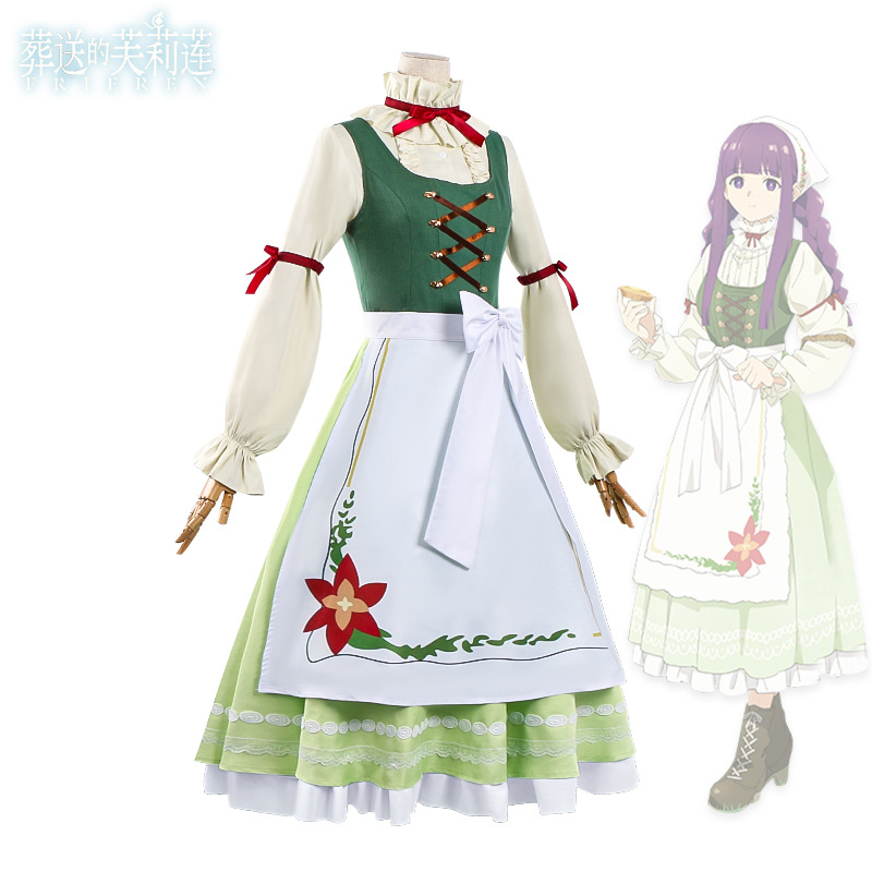 Anime Fern Cosplay Outfit Frie - مراجعة Frieren Cosplay Prop وسعره