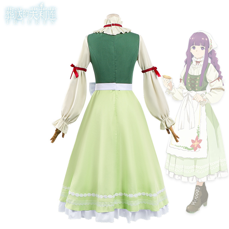 Anime Fern Cosplay Outfit Frie - مراجعة Frieren Cosplay Prop وسعره