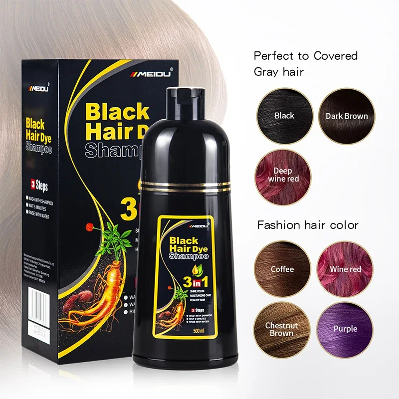 Black Hair Dye Shampoo 3 In 1  - مراجعة Hair Spray Color وسعره