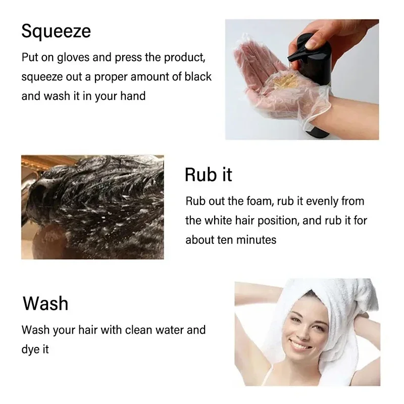 Black Hair Dye Shampoo 3 In 1  - مراجعة Hair Spray Color وسعره