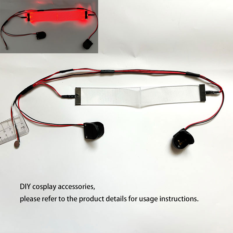 Red Flexible Bendable DIY LED  - مراجعة Cosplay Prop Kit وسعره
