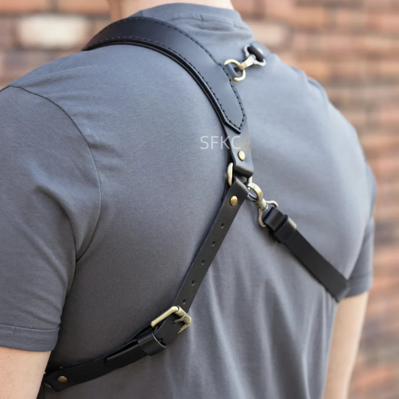Punk Leather Shoulder Bag For  - مراجعة Cosplay Prop Pistol وسعره