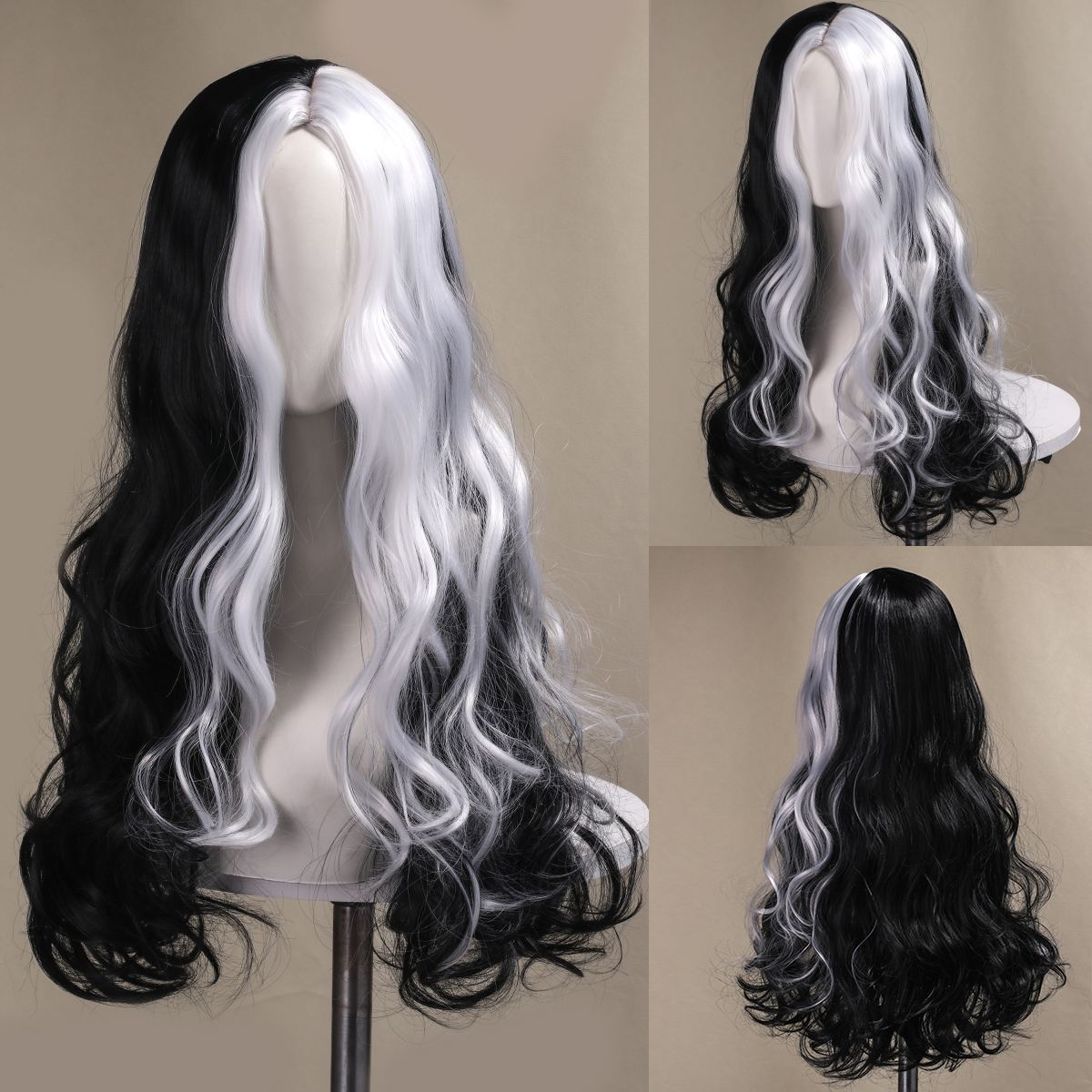 28 inch long rolled witch blac - مراجعة Aerith Cosplay Prop وسعره
