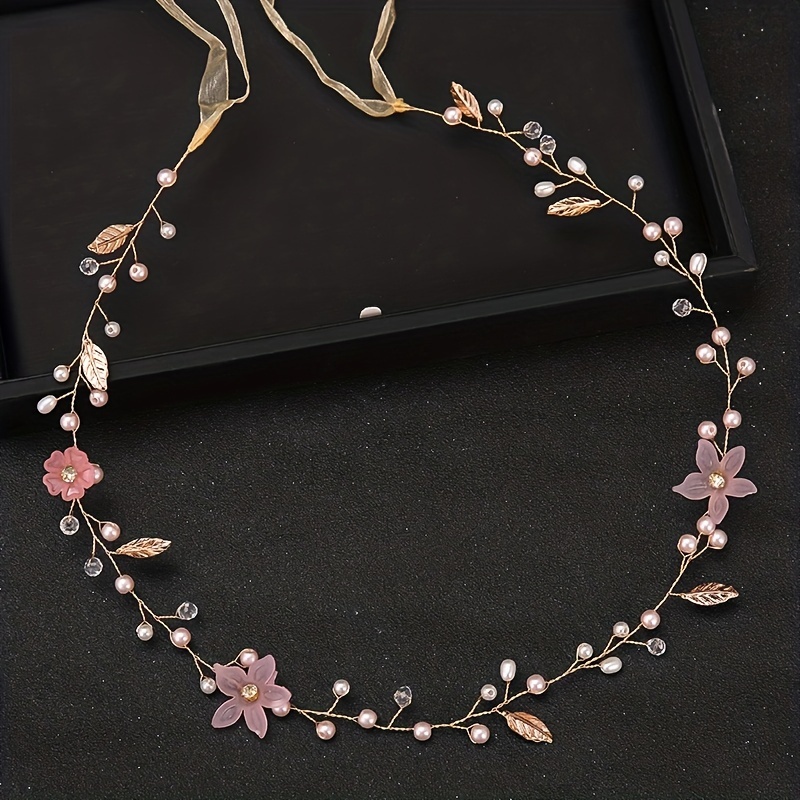 Crystal Leaf Hair Vine Band He - مراجعة Aerith Cosplay Prop وسعره