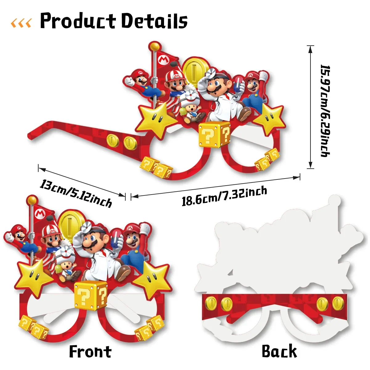8pcs Kids Spectacles Decoratio - مراجعة Cosplay Fire Prop وسعره