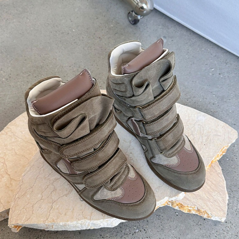Fashionable Wedge Sneakers Gen - مراجعة Velcro Hook Loop وسعره
