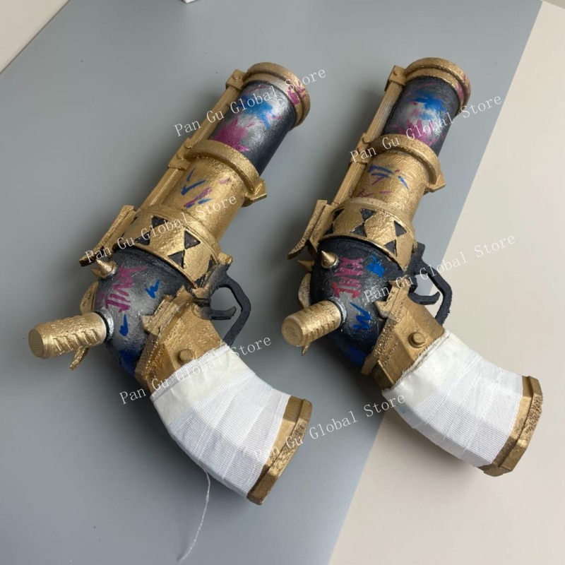 28cm/11.02in Jinx Pistol Custo - مراجعة Cosplay Prop Pistol وسعره