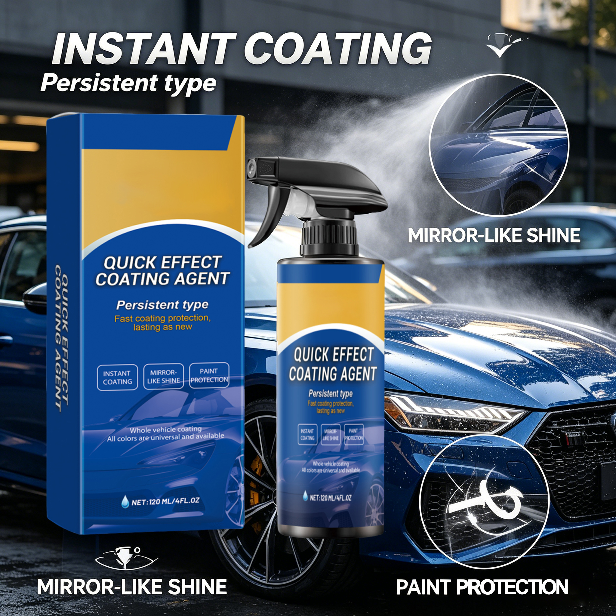 Car Quick Coating Agent Spray  - مراجعة Metallic Spray Paint وسعره