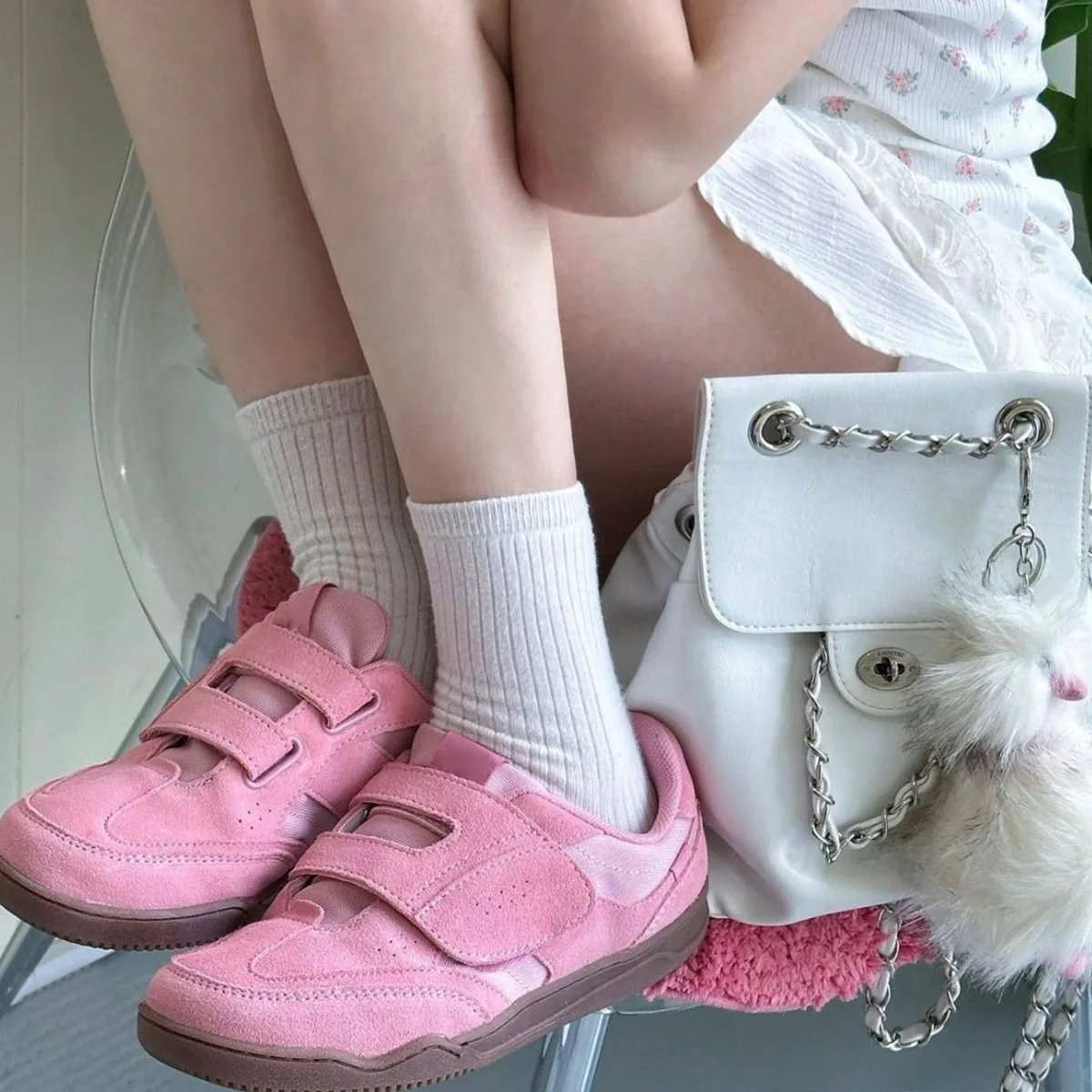 Velcro Strap Retro Sneakers fo - مراجعة Velcro Hook Loop وسعره
