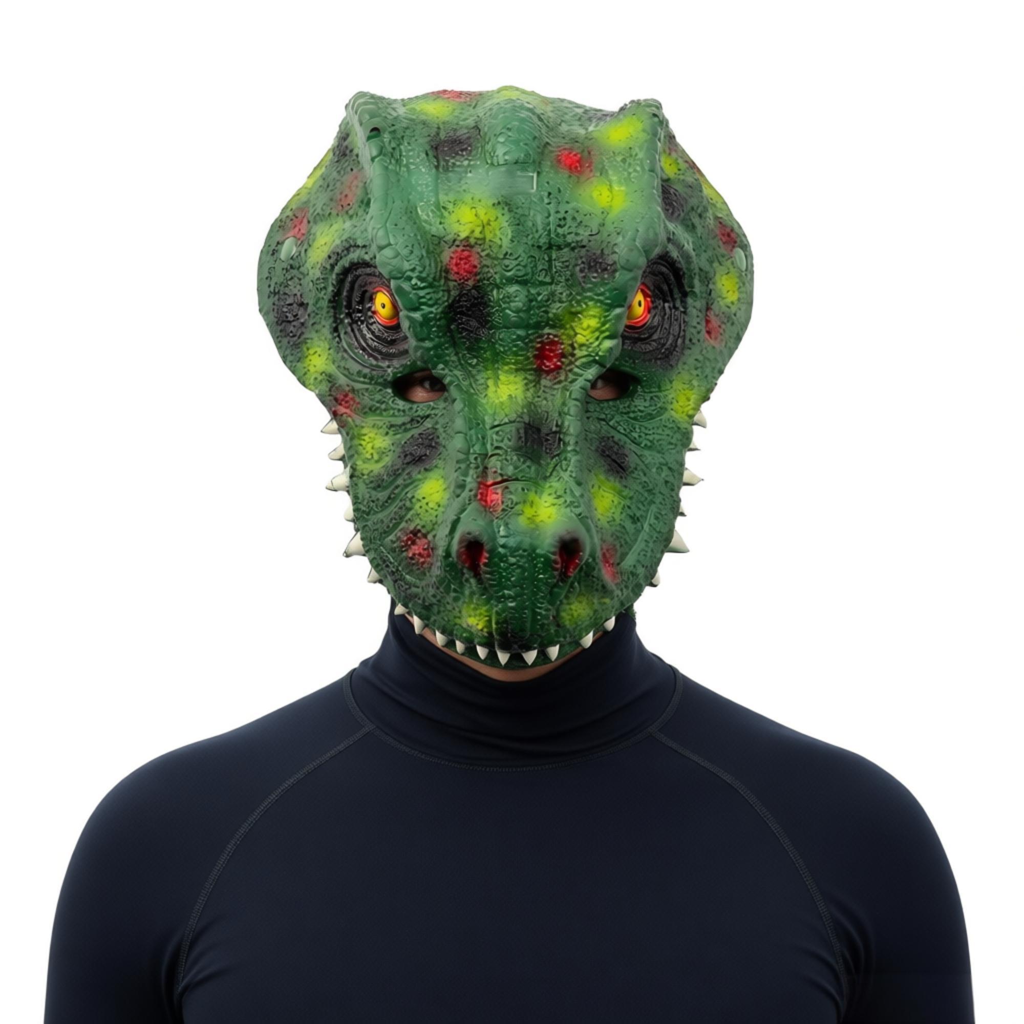 Adult Halloween Dinosaur Mask  - مراجعة Cosplay Props Eva Foam وسعره