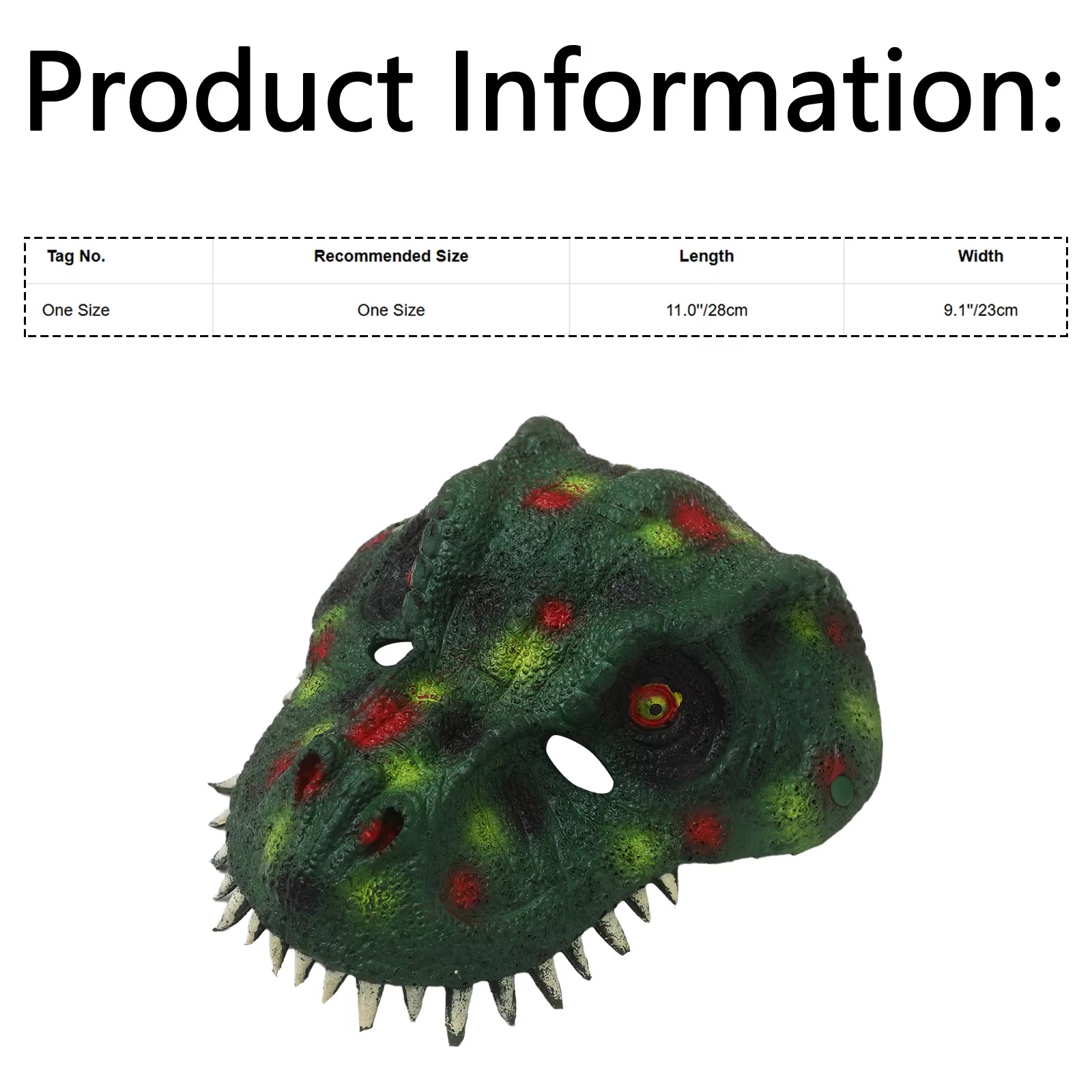 Adult Halloween Dinosaur Mask  - مراجعة Cosplay Props Eva Foam وسعره