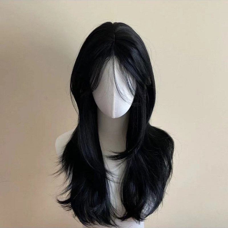 Black Wig Female Headband Body - مراجعة Wig Fiber Net وسعره