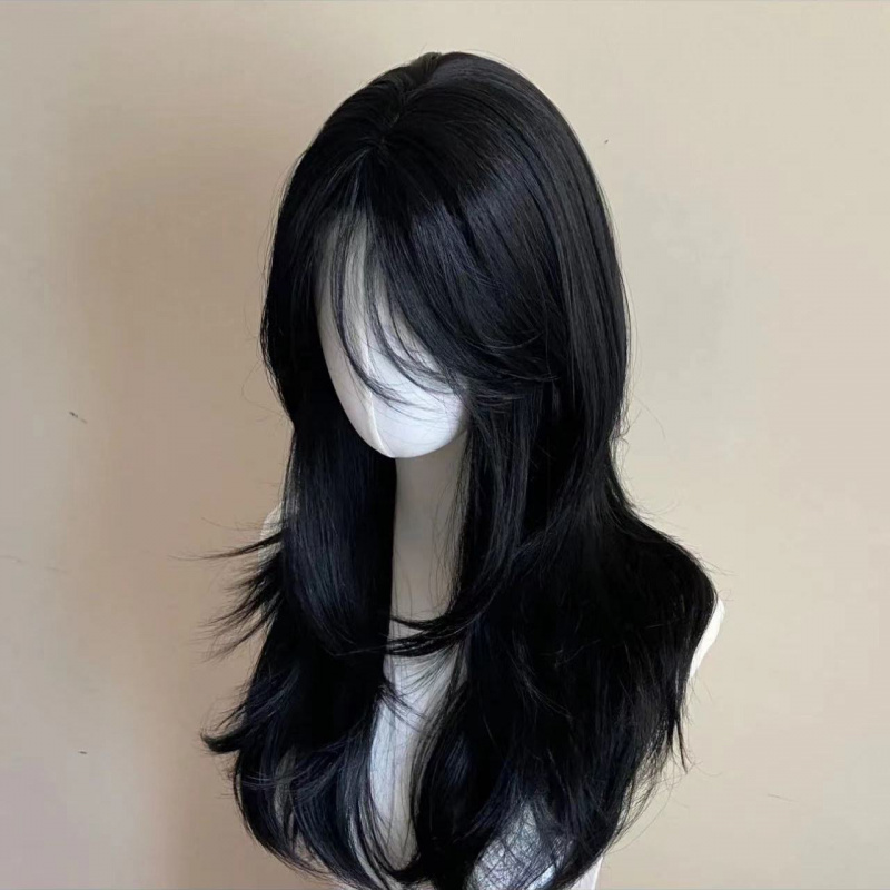 Black Wig Female Headband Body - مراجعة Wig Fiber Net وسعره