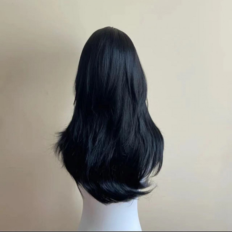 Black Wig Female Headband Body - مراجعة Wig Fiber Net وسعره