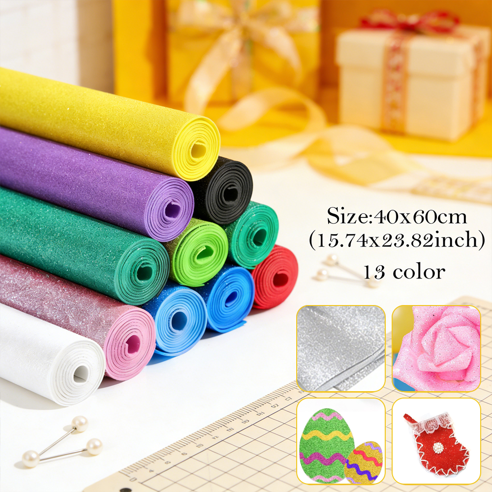 1pcs Sparkling Golds EVA Foam  - مراجعة Craft Foam Roll وسعره