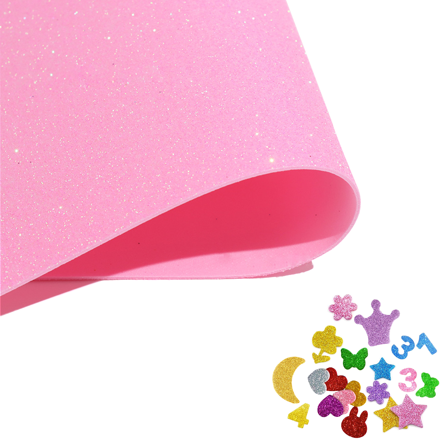 1pcs Sparkling Golds EVA Foam  - مراجعة Craft Foam Roll وسعره
