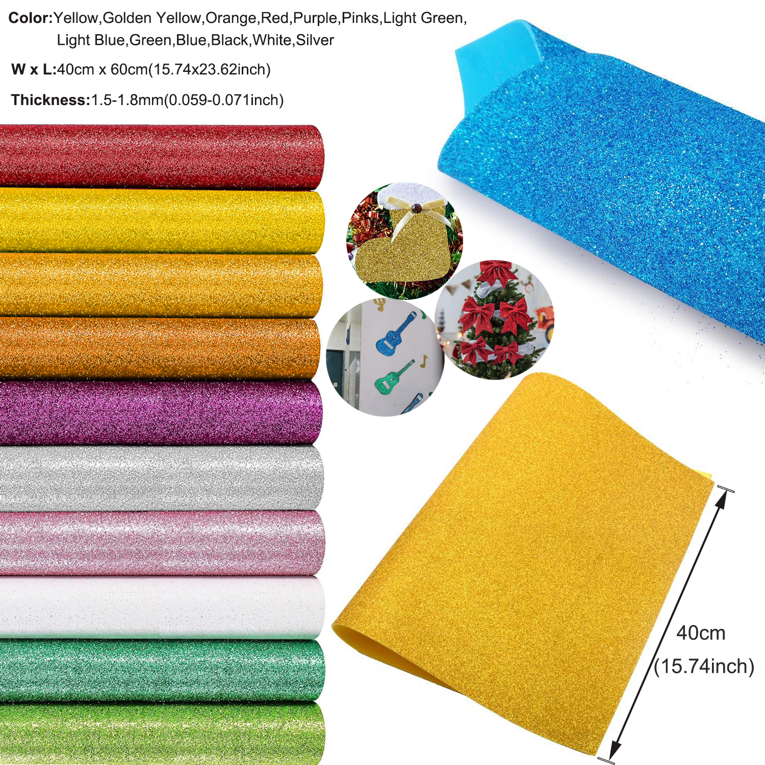 1pcs Sparkling Golds EVA Foam  - مراجعة Craft Foam Roll وسعره