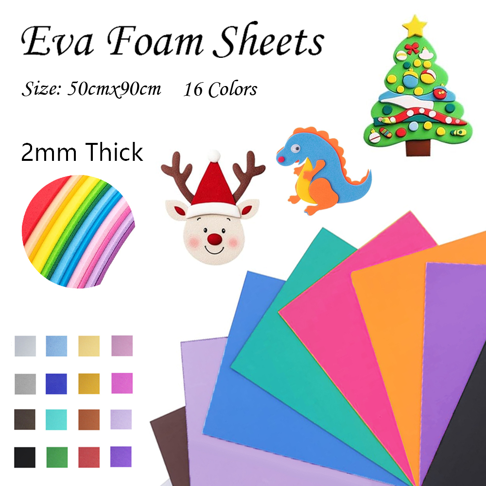16 Colors Colorful EVA Foam Sh - مراجعة Cosplay Props Eva Foam وسعره