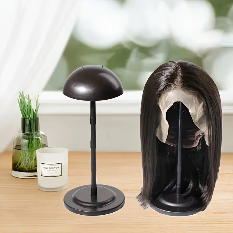 Black Plastic Wig Stand For Wi - مراجعة Aerith Cosplay Prop وسعره