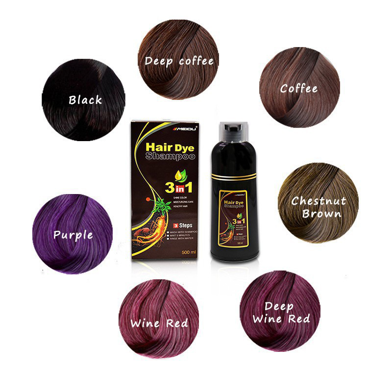 500ml Hair Color Dye Shampoo 3 - مراجعة Hair Spray Color وسعره