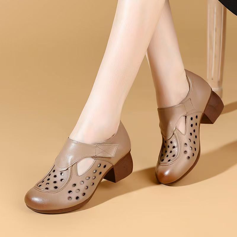 Women's Summer New Leather Hol - مراجعة Velcro Hook Loop وسعره